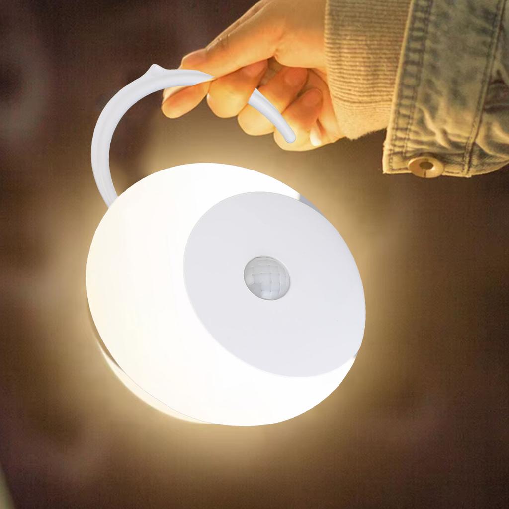 LED Motion Sensor Night Light 3500K Eye Care USB Rechargeable Battery Night Light for Bedroom Hallway Cabinet