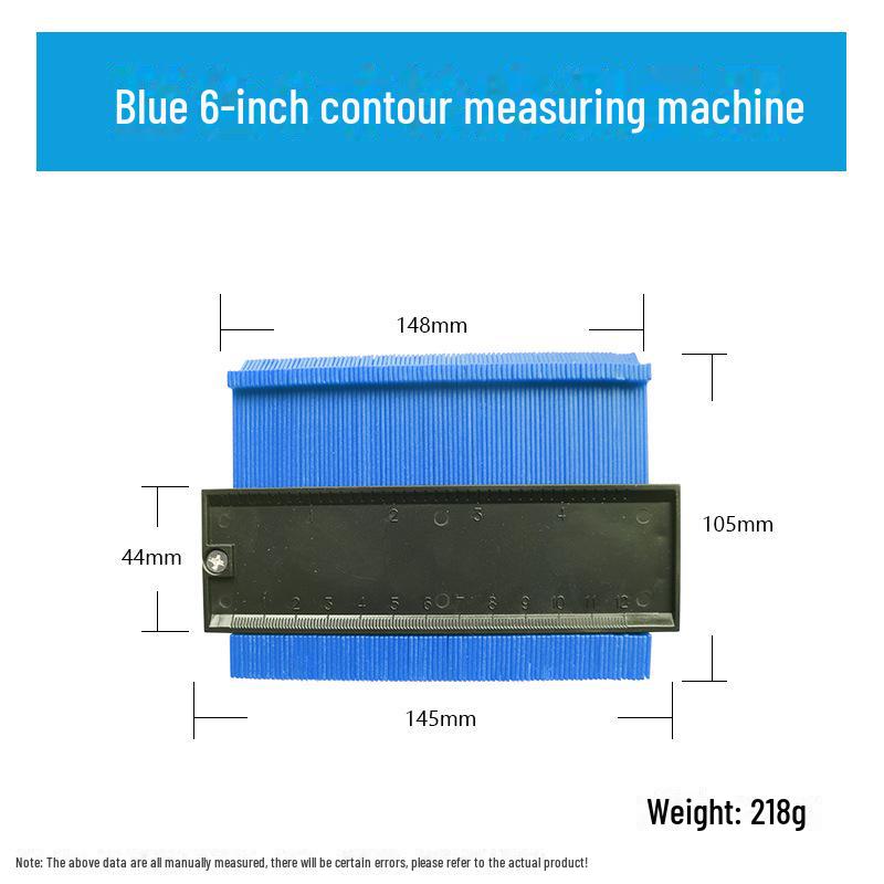 Multifunctional Contour Measuring and Profiling Gauge for Woodworking and Irregular Shapes