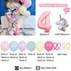 40pc/set Unicorn Series Digital Aluminum Film Balloon 1-9 suitable for birthday photo party anniversary graduation season