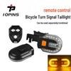 USB Rechargeable Wireless Bicycle Turn Signal Tail Light with Sound Alerts and Flash Warning