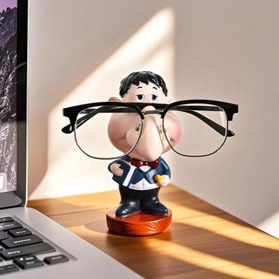 Große Nase Männer Brillenhalter Brillenständer Lehrerfigur Statue Schreibtischdekoration Sonnenbrillen Brillen