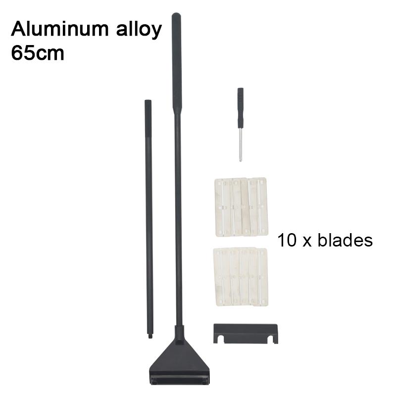 Aquarium Algae Remover Aluminum Alloy Stainless Steel Scraper Blade Fish Tank Glass Water Plant Grass Cleaning Tools Accessories