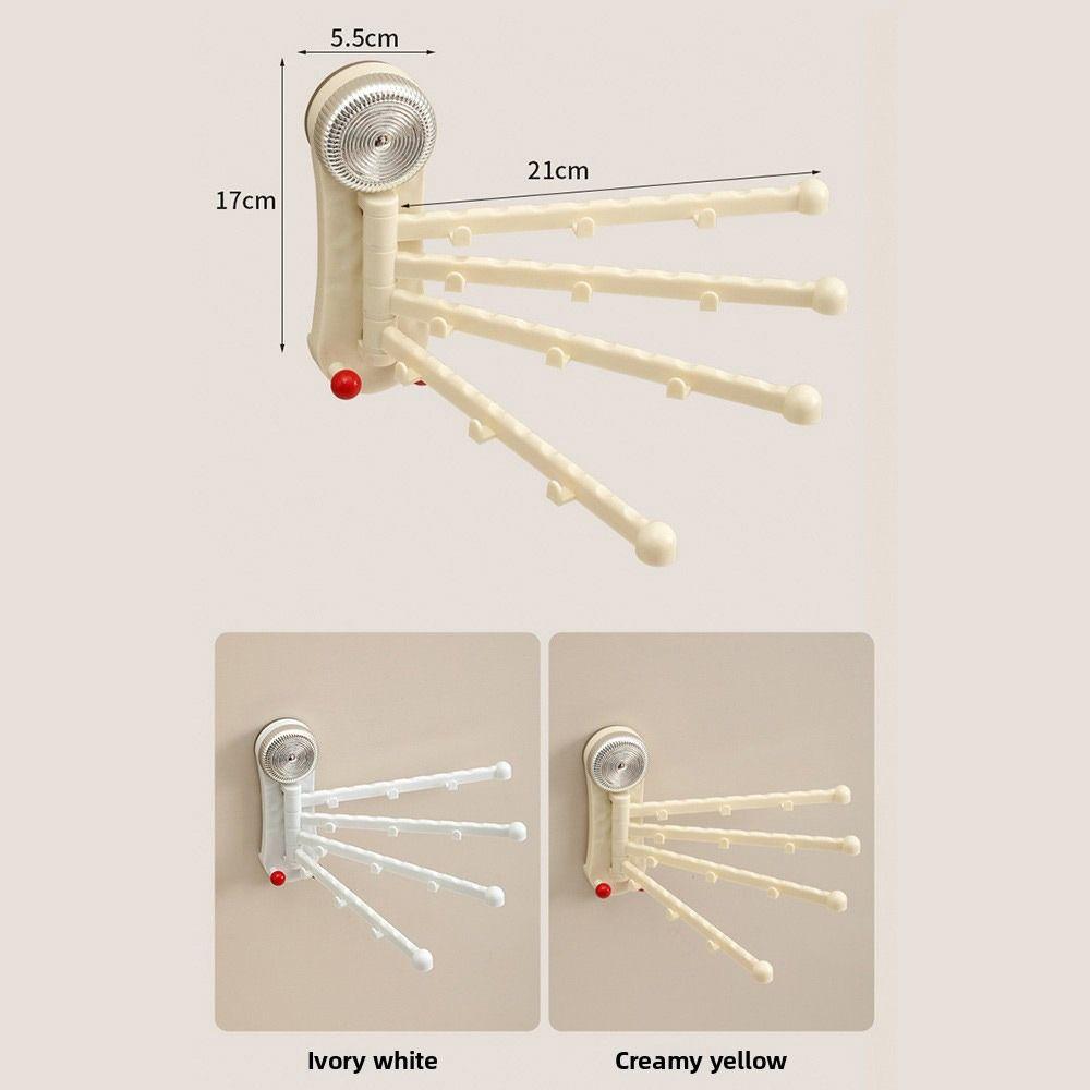 4-Bar Swivel Towel Rack Wall Mounted Towel Holder Towel Hanger Kitchen Bathroom