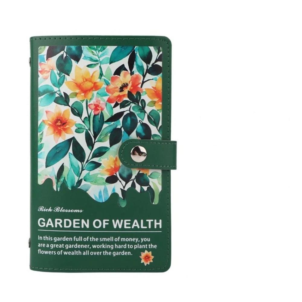 

Budget Plan Money Saving Binder Leather Cover Savings Challenge Binder Cash Management темно-зелений колір