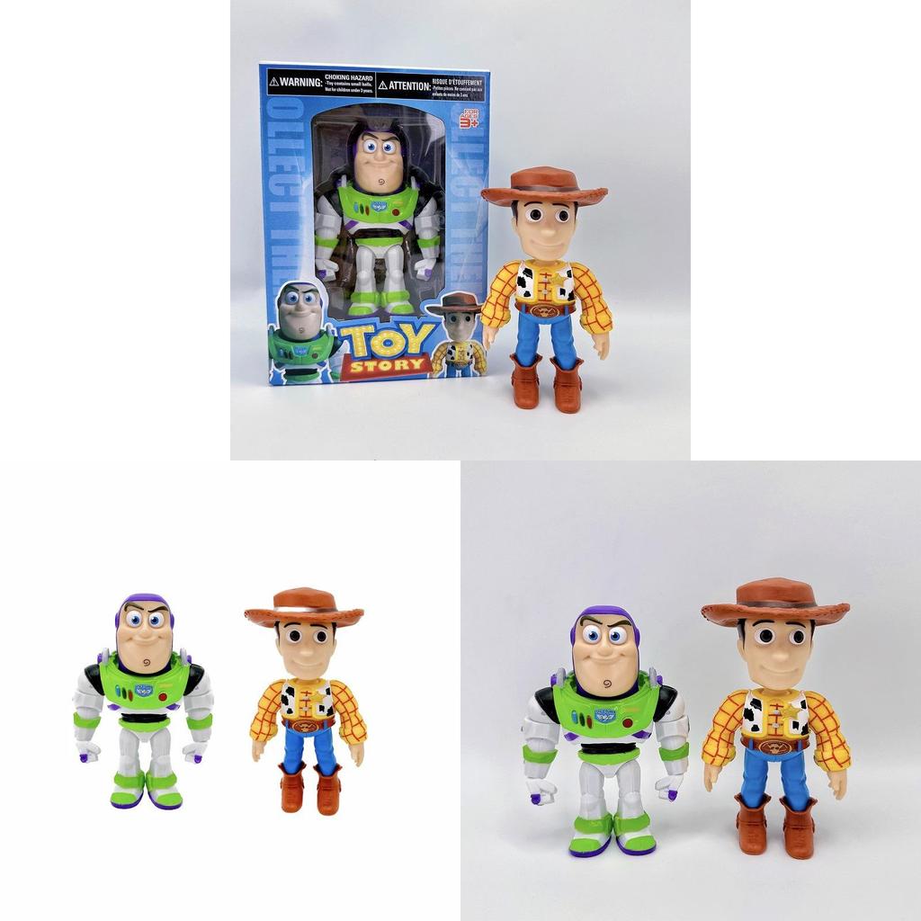Toy Story Woody Buzz Lightyear Pvc Car Decor Collectible Figurine For Fans