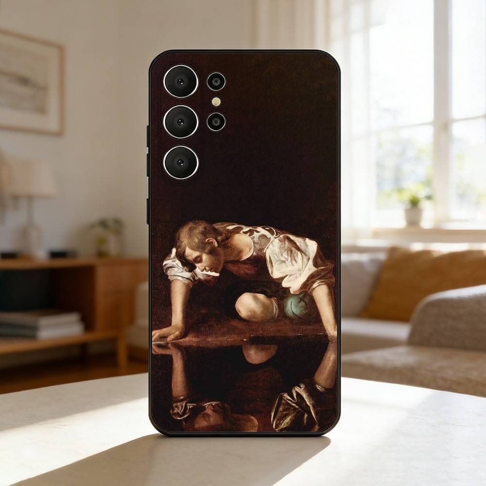 C-Caravaggio P-Paintings Phone Case For Samsung S26,S25,S24,S21,S22,S23,S30,Ultra,S20,FE,Lite,10,9,Black Cover Samsung S225G