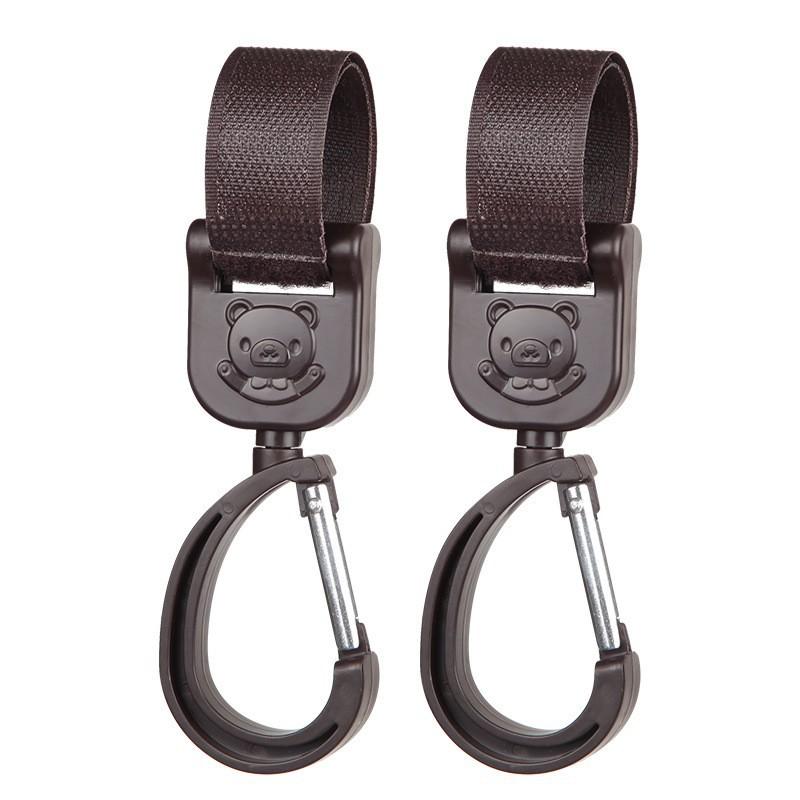 Baby Safety Stroller Umbrella Car Nylon Strap 2 Hook Combination Hooks For Infant Pushchair Double Ring Buckle Hooks Set Of 1 2 Or 4 Hooks