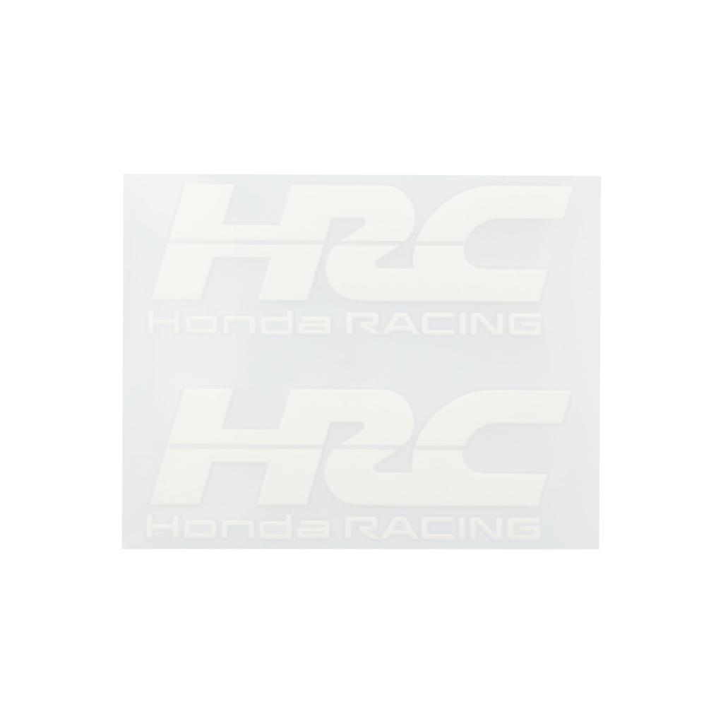 HRC (Honda Racing) Official Sticker Weatherproof Transfer White L Size