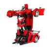 2 in 1 Auto Sportiva RC Auto Trasformazione Robot Modelli Telecomando Deformazione Auto RC Combattimento Giocattoli ( rossetto )