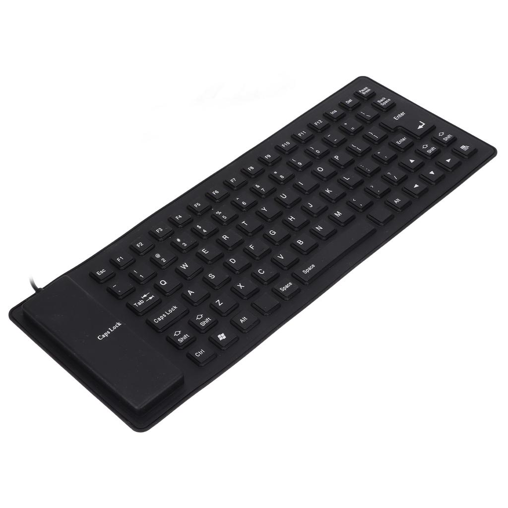 Silicone Keyboard Fully Sealed Design Lightweight Portable Silent Soft Comfortable USB Wired Silicone Keyboard for
