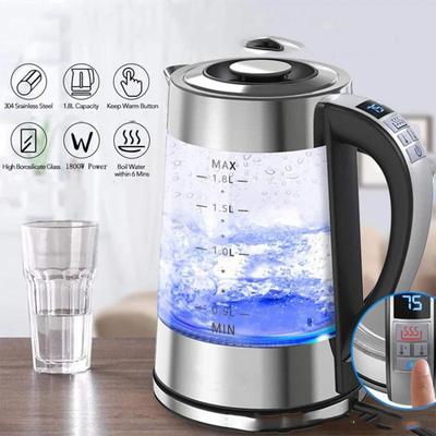 Rychlovarná konvice 1PC Inteligentní sklo s řízením teploty Automatické vypnutí Udržování teploty Multifunkční domácí hotelová kancelář