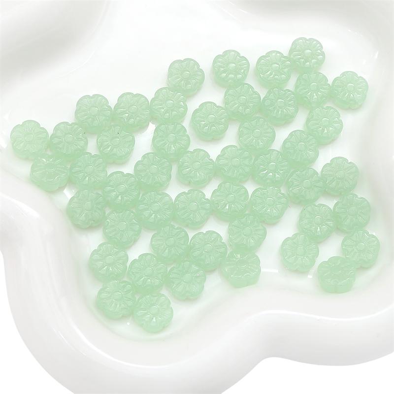 

10 шт. хрустальные бусины в виде тыквы и сливы, свободные бусины-разделители для DIY браслета, ожерелья, изготовления ювелирных изделий 03 12mm 10pcs зелёный