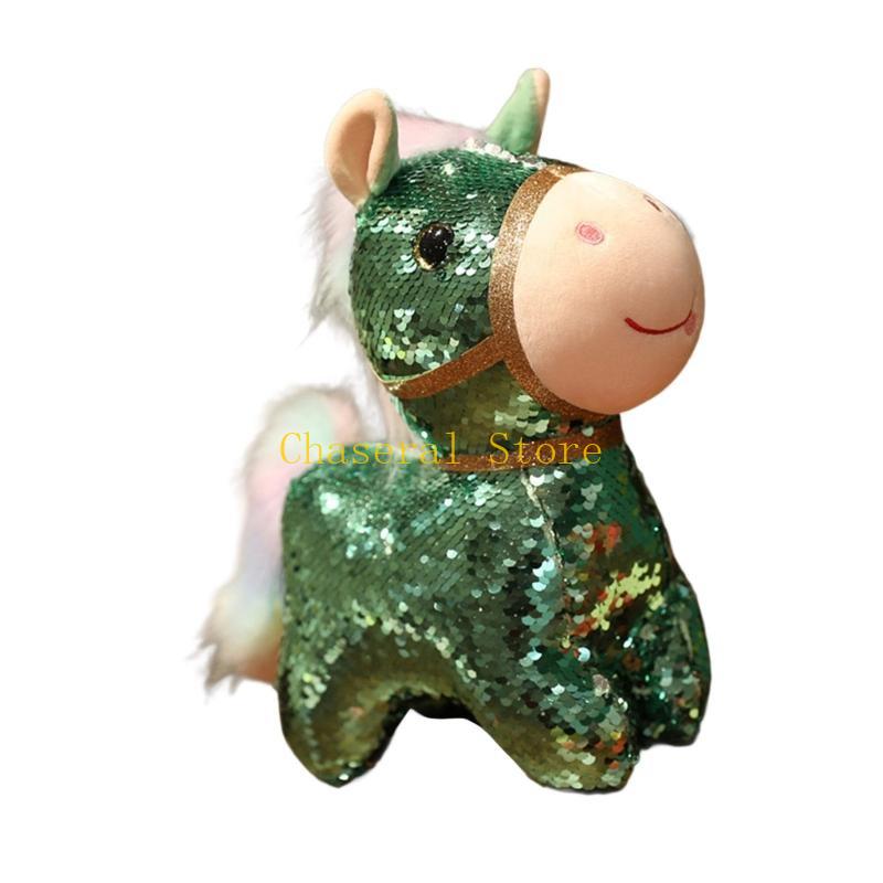 E7Ce Sequins Desk Friend Lovely Doll Sequined Toy With Premium Pp Cotton For Childrens Room Decors