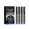 Tire Labeling Marker Pen Abrasion Resistant Ink Rapid Drying Non Fade High Adhesion Paint For Automotive Tire Decoration