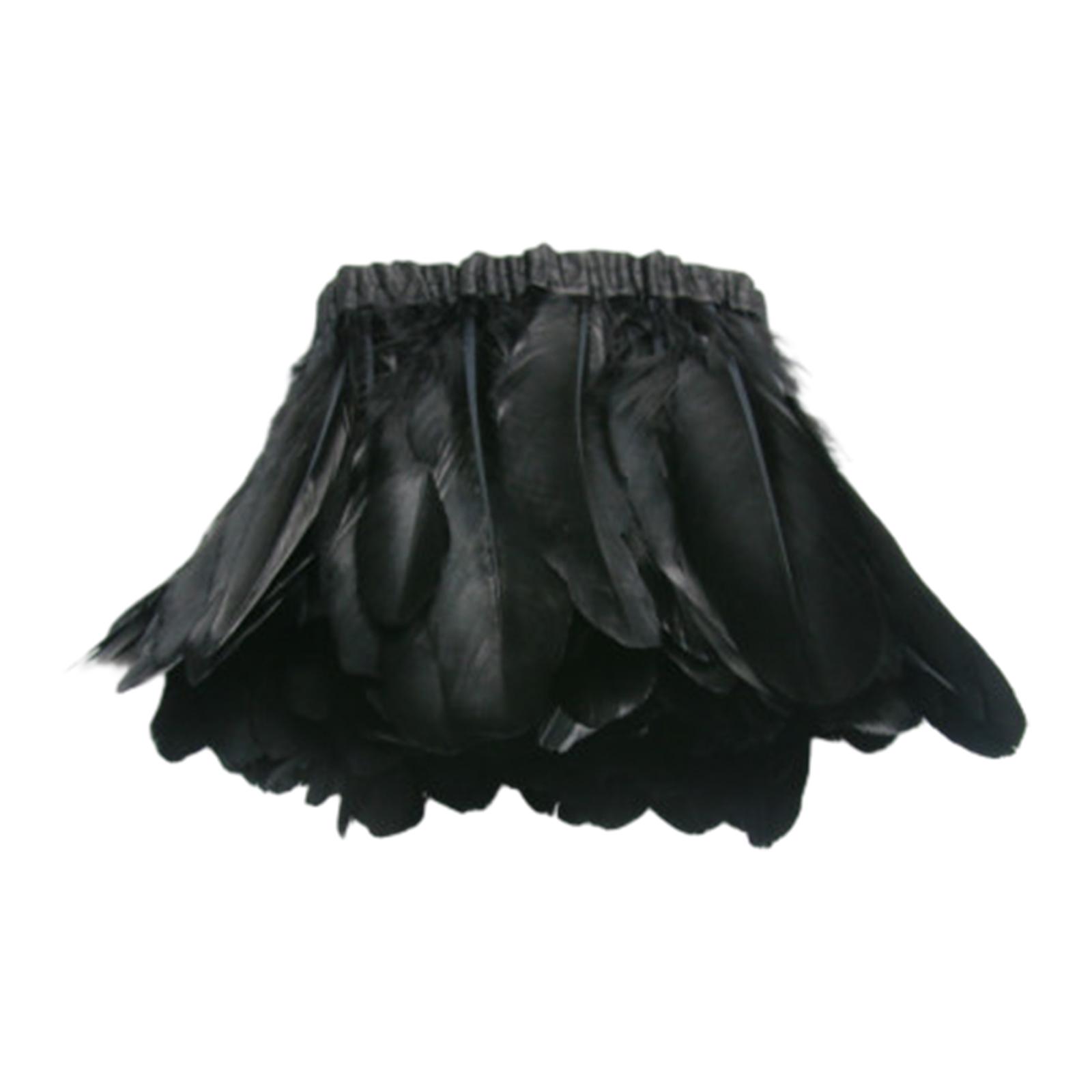 Feather Fringe Trims Fringe Trims DIY Costume Dress Wide Usage Party Decoration for Home Wedding Sewing Craft Feather Ribbon чёрный