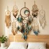 Creative Boho Style Vintage Dream Catcher Decorative with Feather Hanging Ornament Handmade Wall Decor Gifts
