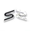Hkwmg3 3D Metal S Logo Front Grille Emblem Badge Car Rear Trunk Stickers For Ford Focus Fiesta Escape Ecosport Kuga Mondeo Accessories