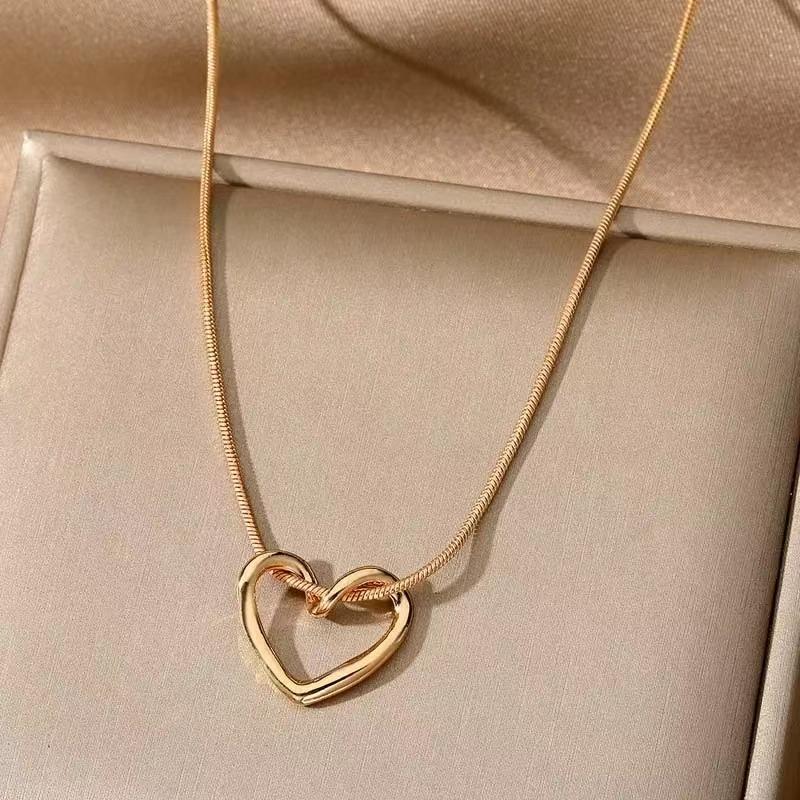 Gold Color Double Layered Long Tassel Chain Necklaces for Women Simple Metal Geometric Bead Choker Necklace Fashion Jewelry