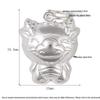 S925 Sterling Silver Zodiac Animal Pendant & DIY Braided Rope Bracelet