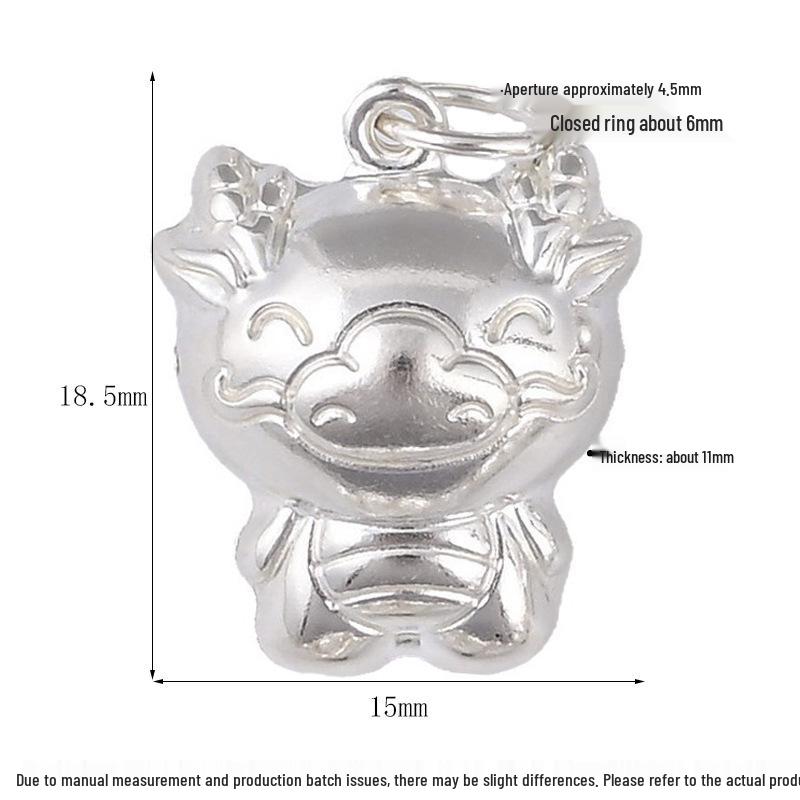 S925 Sterling Silver Zodiac Animal Pendant & DIY Braided Rope Bracelet