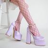 Taglia Grande 42 Nuove Scarpe con Tacco Donna Moda Mary Janes Retrò Sandali con Tacco Chunky Piattaforma Primavera Scarpe Base per Abito Festa Matrimonio Donna