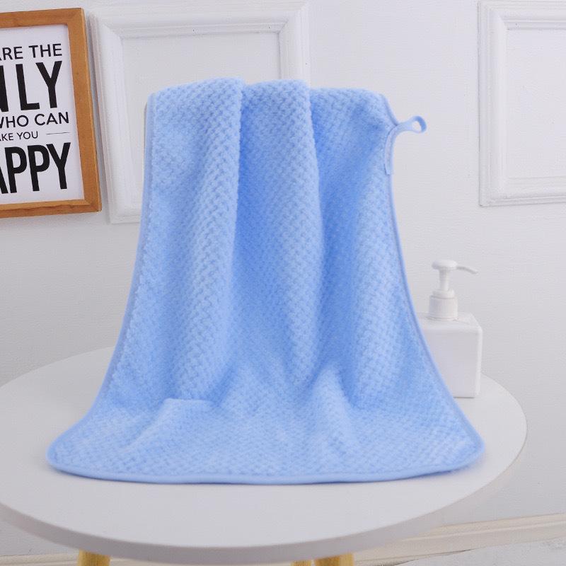 Coral Velvet Bath Towel Adult Household Absorbent Honeycomb Pineapple Grid Men's and Women's Bath Towel Activity Gift Set