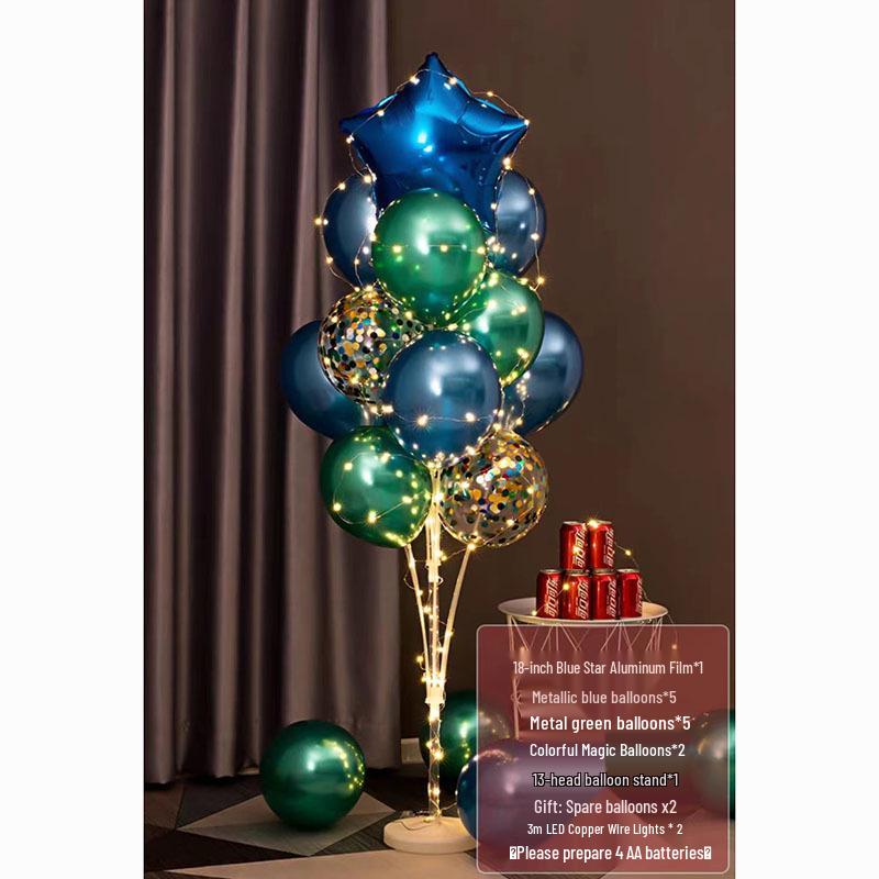 Luminous Balloon Floor Stand for Events: Birthday, Wedding, Anniversary, Party, and More.