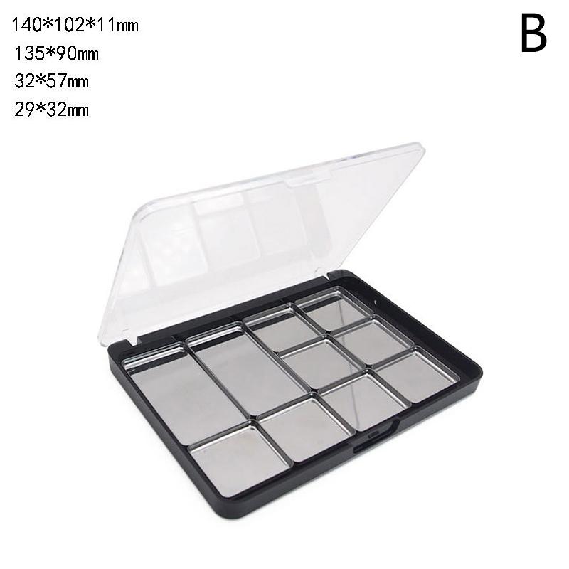 Lidschatten-Palette Leer Magnetische Aufbewahrungsbox für Lidschatten Lidschatten-Schale Behälter Lidschatten-Pfännchen Mehrzweck-Werkzeug