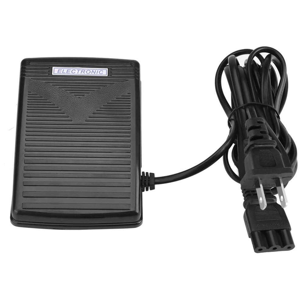 Plastic Sewing Machine Foot Control D Shape Plug Power Cord Foot Control Pedal Compatible Sewing Machine Pedal Household