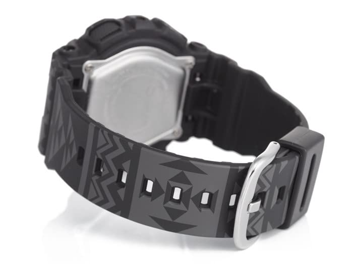 CASIO Baby-G BA-110TP-1A Tribal Quartz Watch, Women's Casual Analog-Digital Design, Black Resin Band, 46.3mm Case