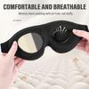 Unisex 3D Sleeping Eye Mask Soft Tiredness Relief Natural Sleep Blindfold Eye Cover Skin Care Tool for Comfortable Rest