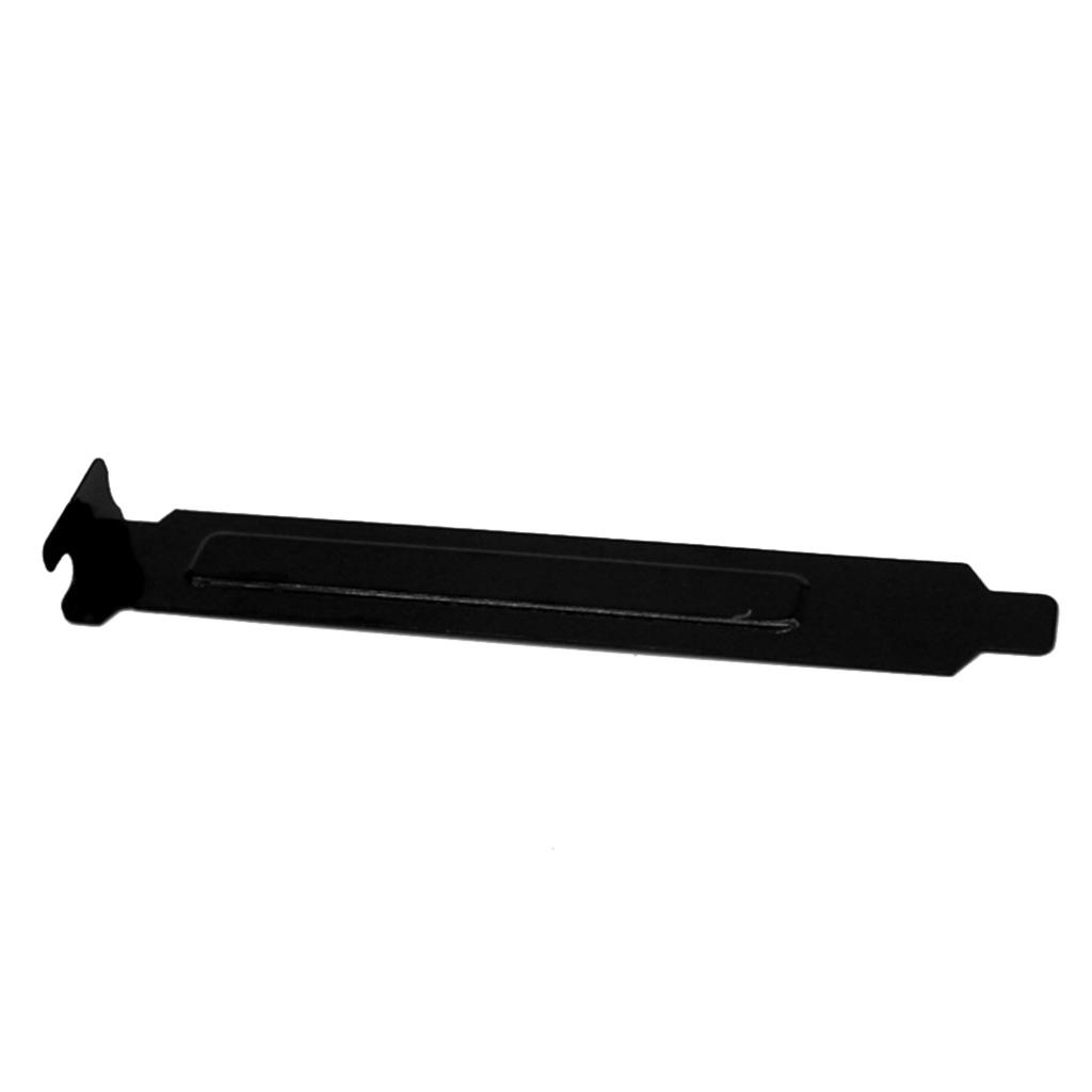 5pcs Black PCI Slot Cover Hard Steel Dust Filter Blanking Plate Vented Slot Covers for Computer Cases with Screws