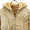 Wilsowo 70s 80s vintage Genuine leather mouton leather jacket beige Bore Men's Used
