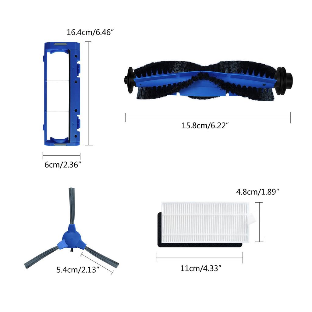Ersatzteile für Robovac 11S/30/12/25C/15C/35C/15T/30C Hauptwalzenbürste Filter Hauptbürstenabdeckung Lenkrolle