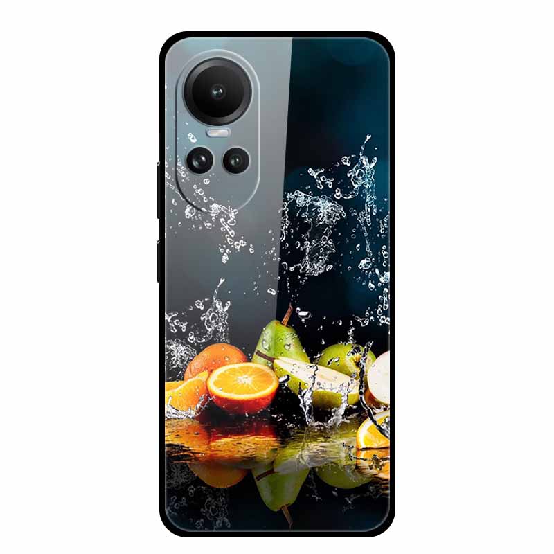 Tempered Glass Case For Oppo Reno10 Pro Cover Reno 10 5G Fashion Hard Back Cover for Oppo Reno 10 Pro 5G Reno105G Case Lion Capa