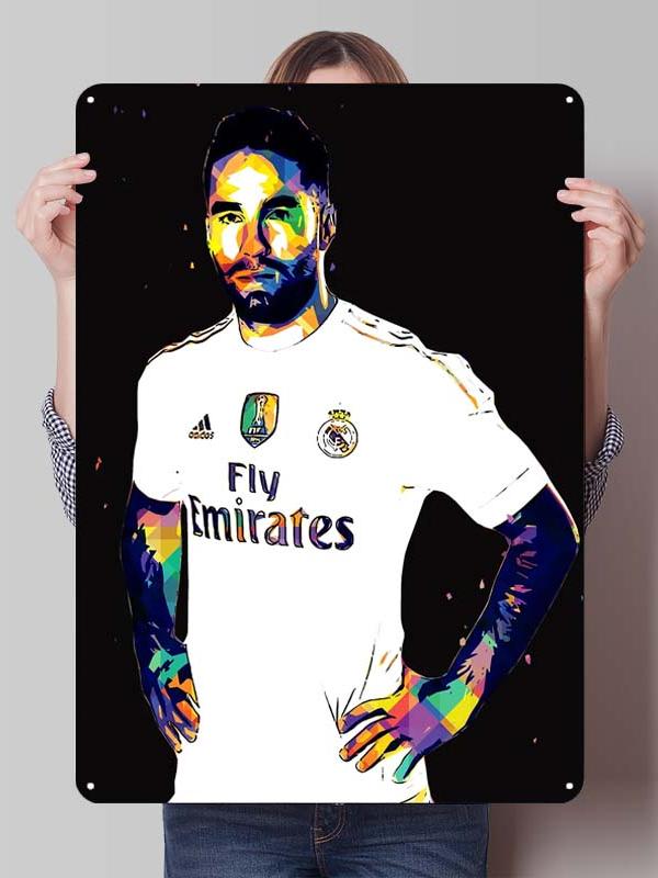 Dani Carvajal Metal Posters Customizable Sign Decor for Room Decoration Football Player Tin Signs for Home Wall Art Decoration