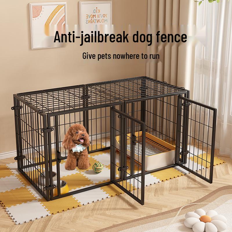 Oberer Schnallen-Hunde-Gitterzaun für den Innenbereich mit Ausbruchschutz für Hundehütte oder Käfig