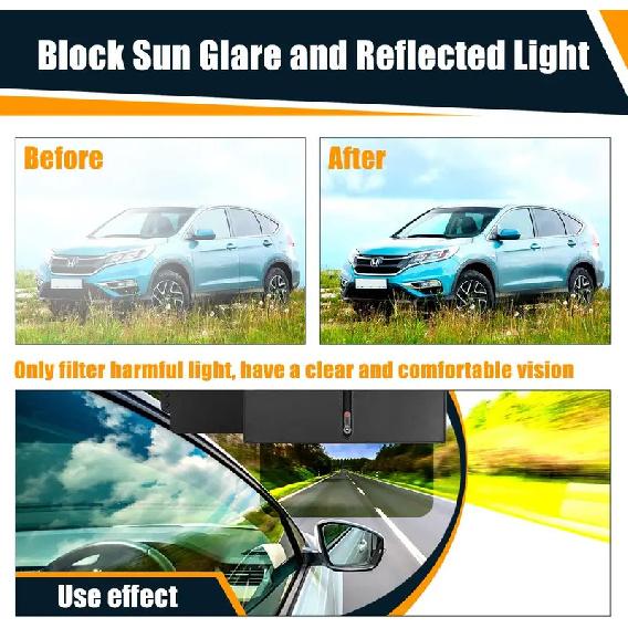 

2 Pack Polarized Sun Visor Extender with UV400 Lens and Side Shade, Anti-Glare for Car Driver and Passenger
