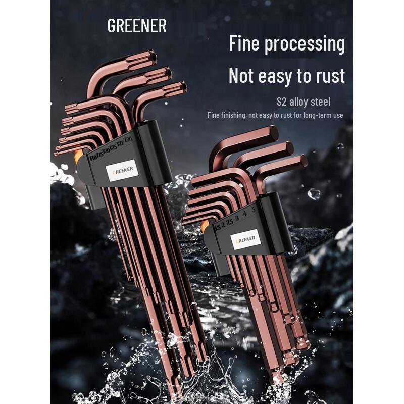 Lvlin 9-Piece Extended Hex and Torx Key Set