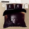 Pennywise-IT Bedding Set Duvet Covers Horror Movie Clown Series Comforter Bedding Sets Bedclothes Bed Linen(NO Sheet) AYR