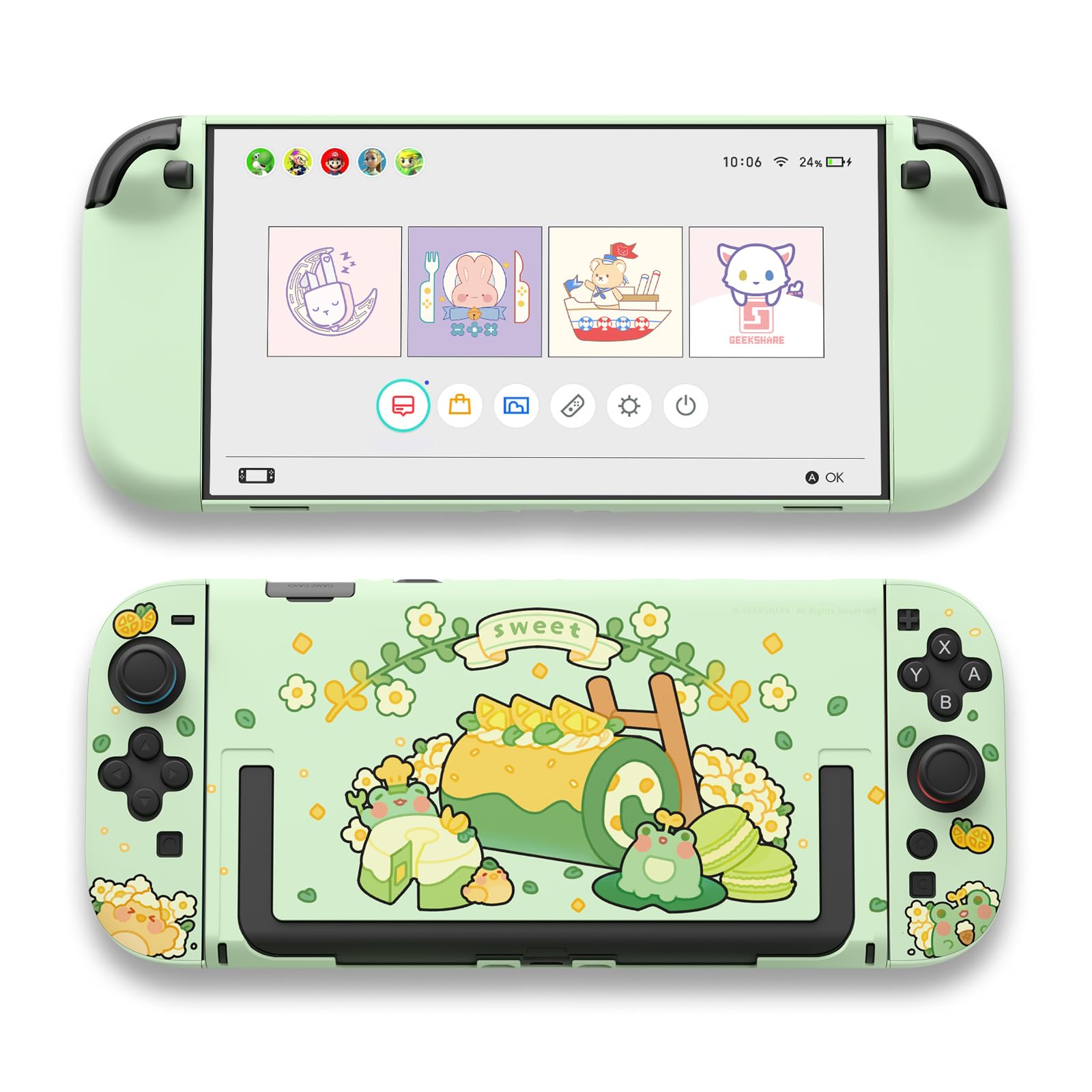 

GeekShare Switch 2 Чехол для Switch 2 Совместим со switch2 Switch 2025 Чехол для Switch Чехол для Switch2 Защитный чехол для Joy-Con из ПК Раздельный чехол Полный