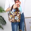 Yousheng Floral Tote Bag Reusable Oxford Cloth Shopping Tote Stylish Handbag Purse for Women Commuting Picnic Camping