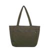 [zuevichn] Women's Tote Bag, Nylon, Water-Repellent, Shoulder Bag with Zipper, Lightweight, Large Capacity, Mother's Bag, Plain, Simple, Casual,