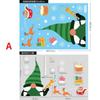 Christmas Stickers Santa Elk Snowman Pattern Glass Window Sticker Wall Decal for Home Christmas Decoration New Year Sticker