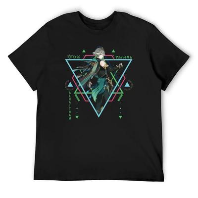 Alhaitham Genshin Impact T-Shirt Customs Design Your Own Custom Shirt Shirts Graphic Black T-shirts for Men