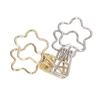 100pcs Binder Clips Gold Silver Flower Shape Metal Hollowed Long Tail Clips Paper Clamps for Office Document