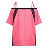 adidas Camiseta Original Confortável Macia Listrada Feminina tops KU4757