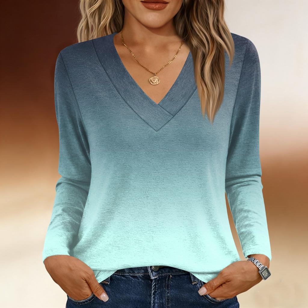 Μακρυμάνικα πουκάμισα για γυναίκες Χαριτωμένα γραφικά μπλουζάκια μπλουζάκια Casual Plus Size Basic Tops Πουλόβερ