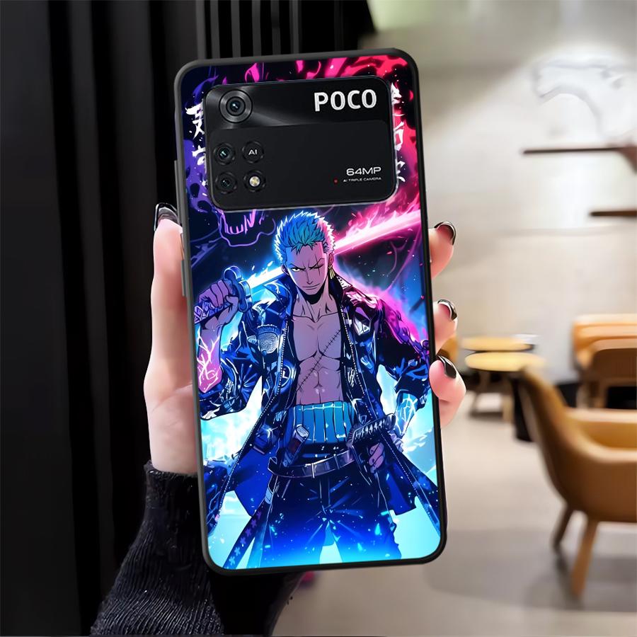 Cool Zoro Anime Funda Phone Cover Case for Xiaomi Poco F3 F4 F5 M3 M4 Pro M5 C65 X3 X4 X5 C50 C51