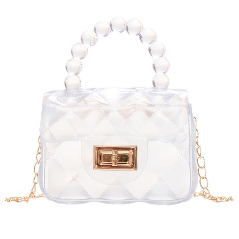 Popular Super Hot Transparent Jelly Bag Portable Mini Bag Children's Small Bag Girls Cute Small Satchel